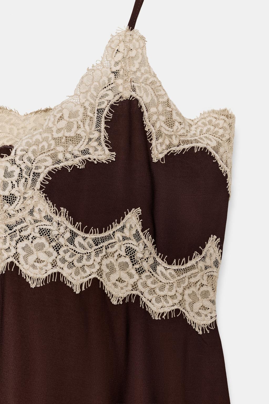 КРУЖЕВНОЙ ТОП В БЕЛЬЕВОМ СТИЛЕ — ZW COLLECTION