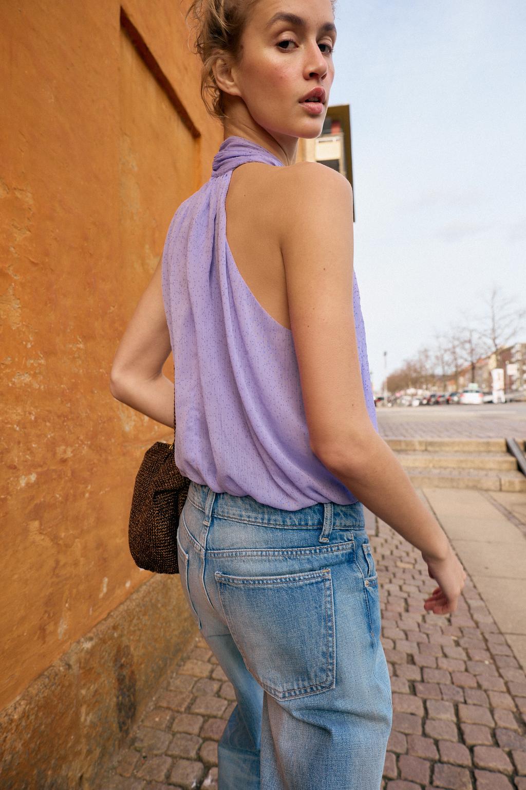 ТОП С ГОРЛОВИНОЙ ХАЛТЕР И ГОРОШЕК