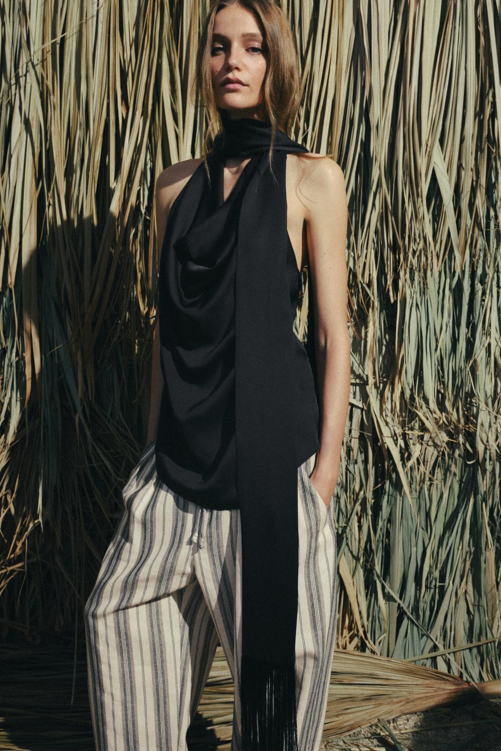 ТОП-ХАЛТЕР С ШАРФОМ И БАХРОМОЙ — ZW COLLECTION