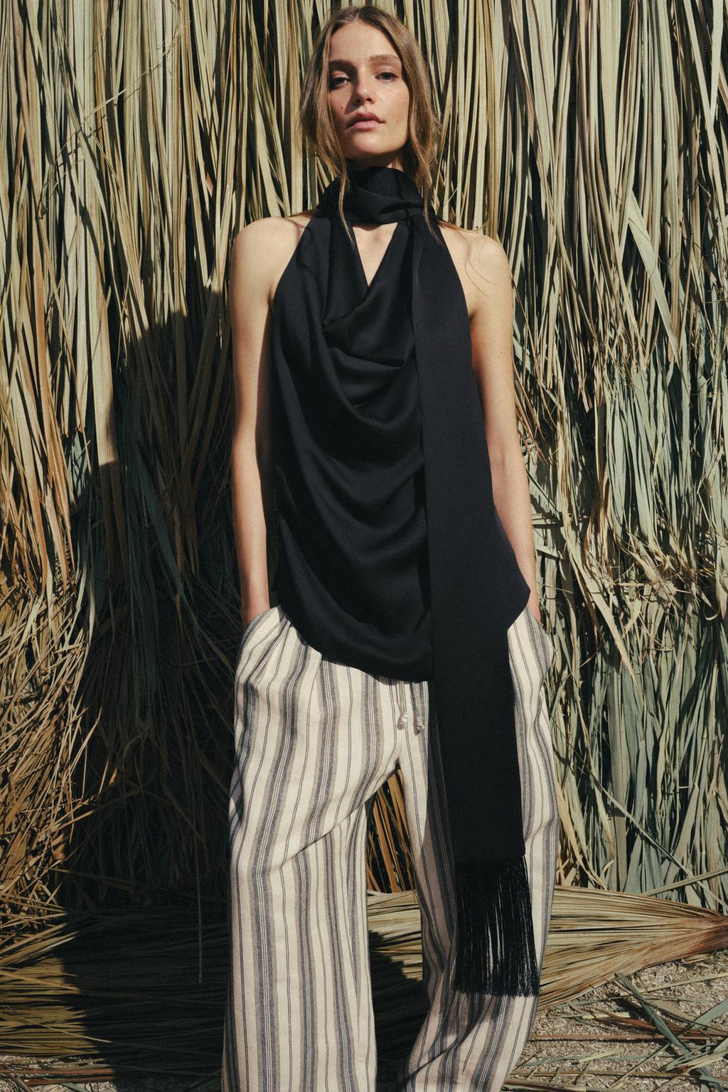 ТОП-ХАЛТЕР С ШАРФОМ И БАХРОМОЙ — ZW COLLECTION