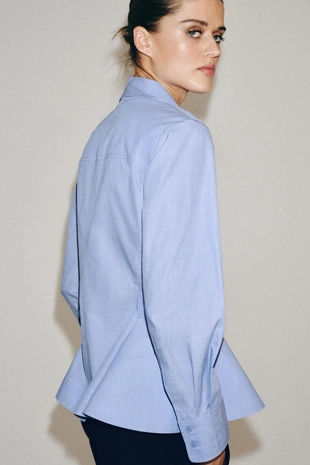 Рубашка из поплина с баской — Zw Collection- Заказать в России