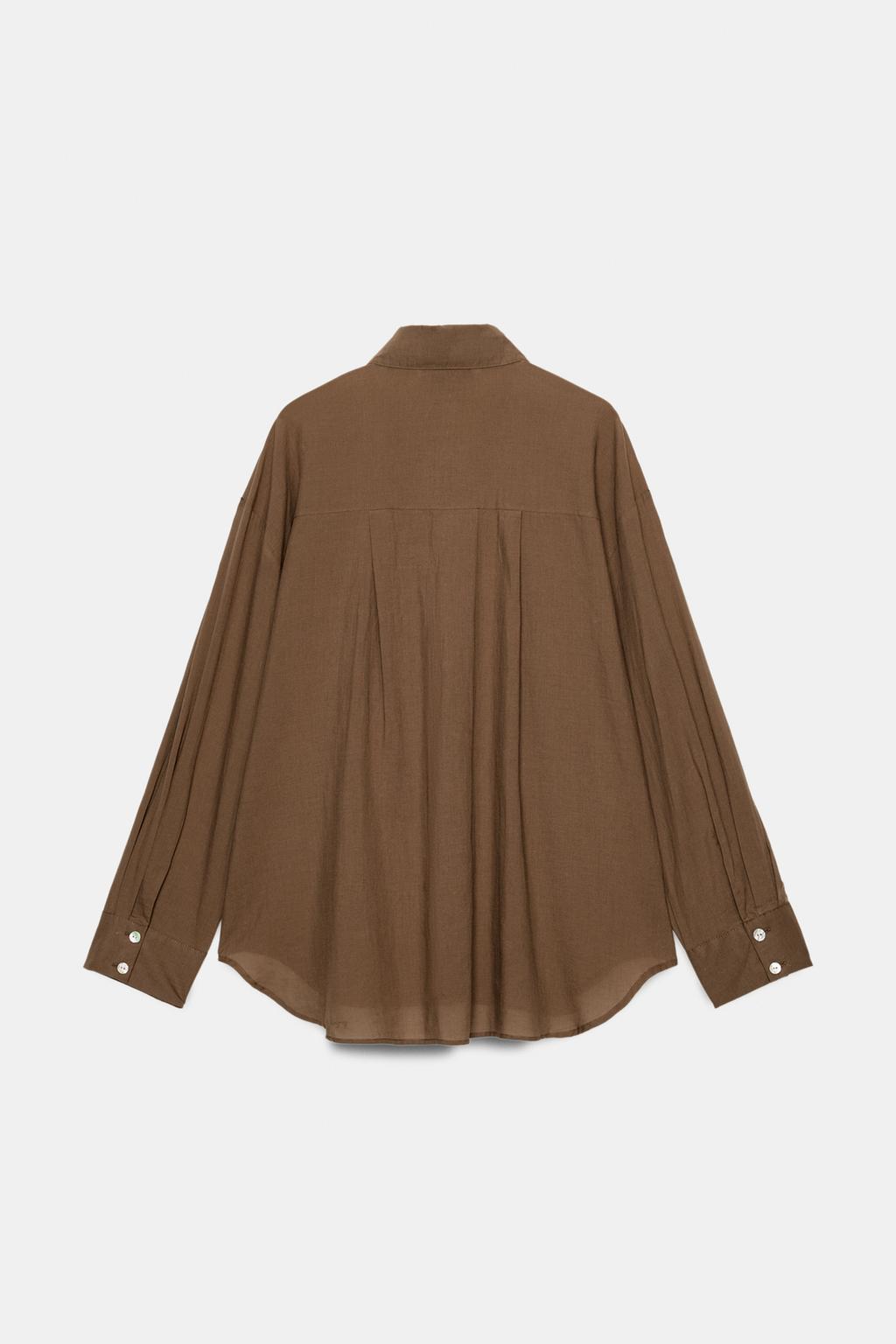 РУБАШКА ОВЕРСАЙЗ ИЗ ХЛОПКА