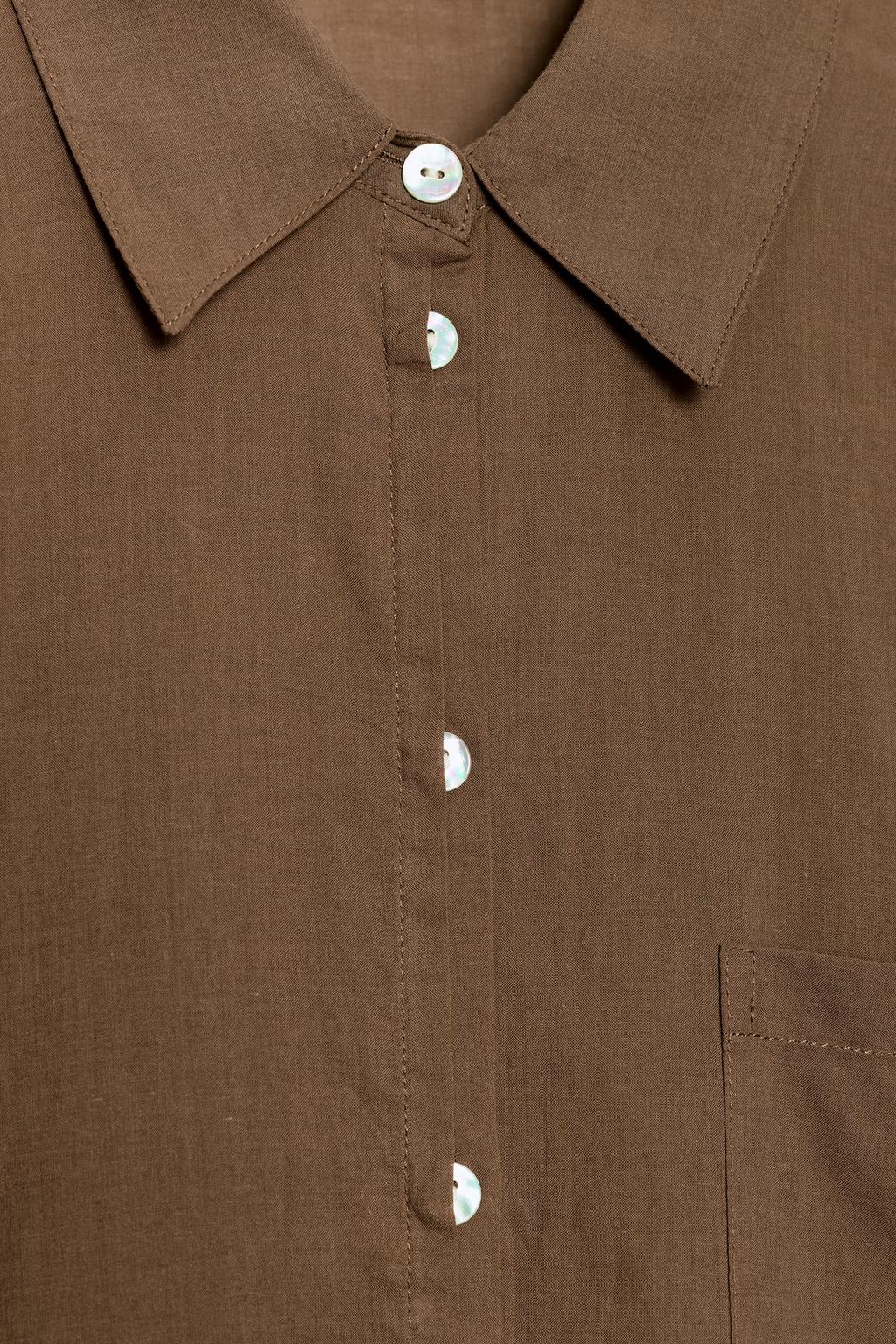 РУБАШКА ОВЕРСАЙЗ ИЗ ХЛОПКА