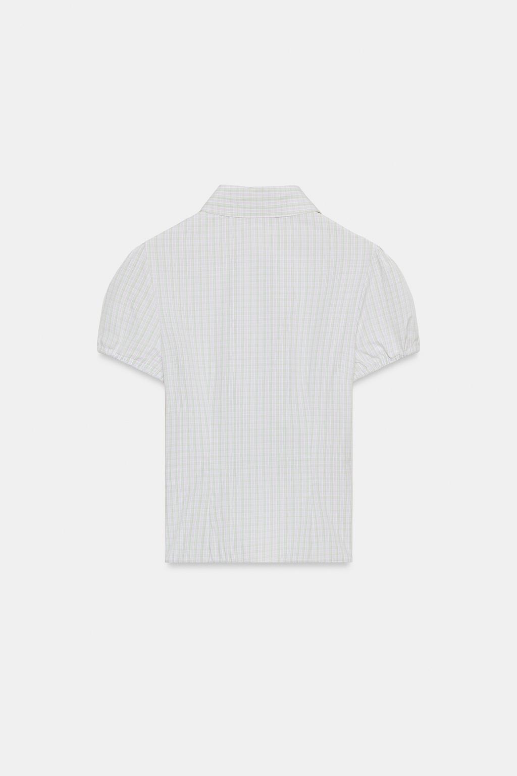 РУБАШКА ИЗ ПОПЛИНА В КЛЕТКУ