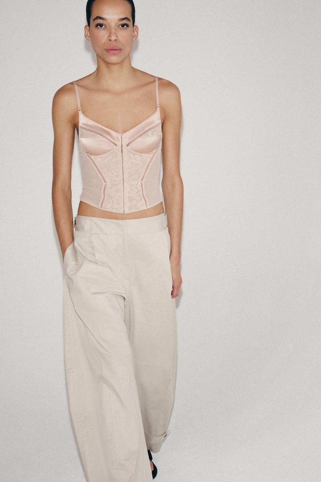 КОМБИНИРОВАННЫЙ КОРСЕТ НА БРЕТЕЛЯХ