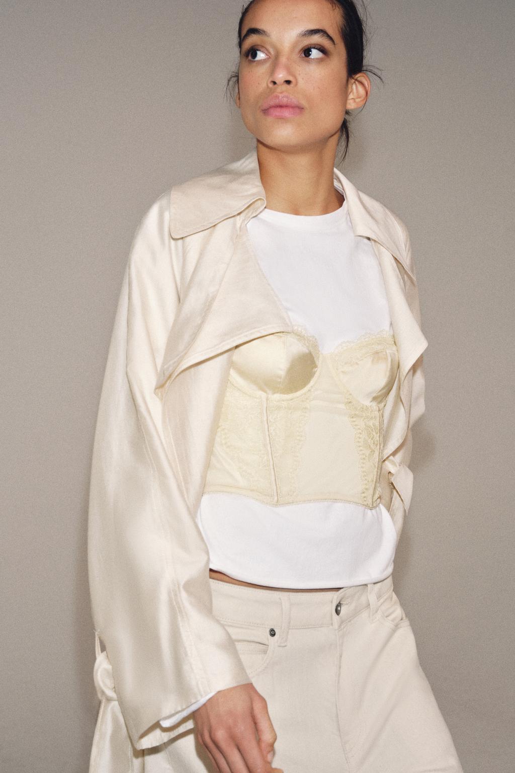 КОРСЕТ ИЗ ТЮЛЯ С КРУЖЕВОМ