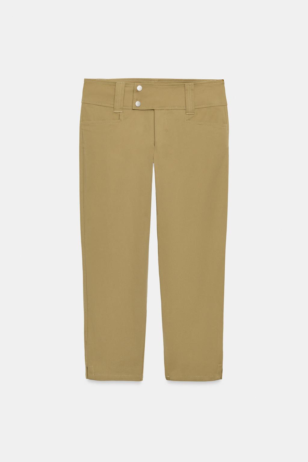 БРЮКИ КАПРИ С ПРЯЖКОЙ