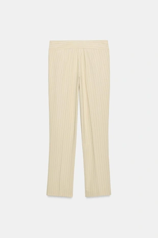 Прямые брюки в тонкую полоску- Заказать в России