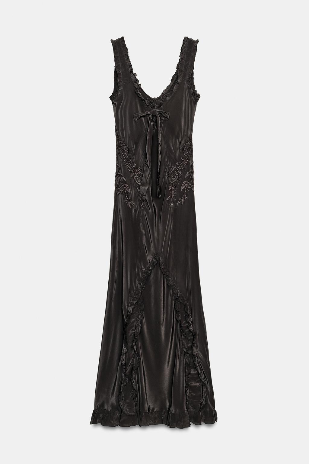 ДЛИННОЕ ПЛАТЬЕ С ВЫШИВКОЙ из коллекции «ZW»