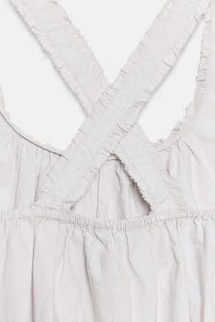 Топ из поплина на бретелях- Заказать в России