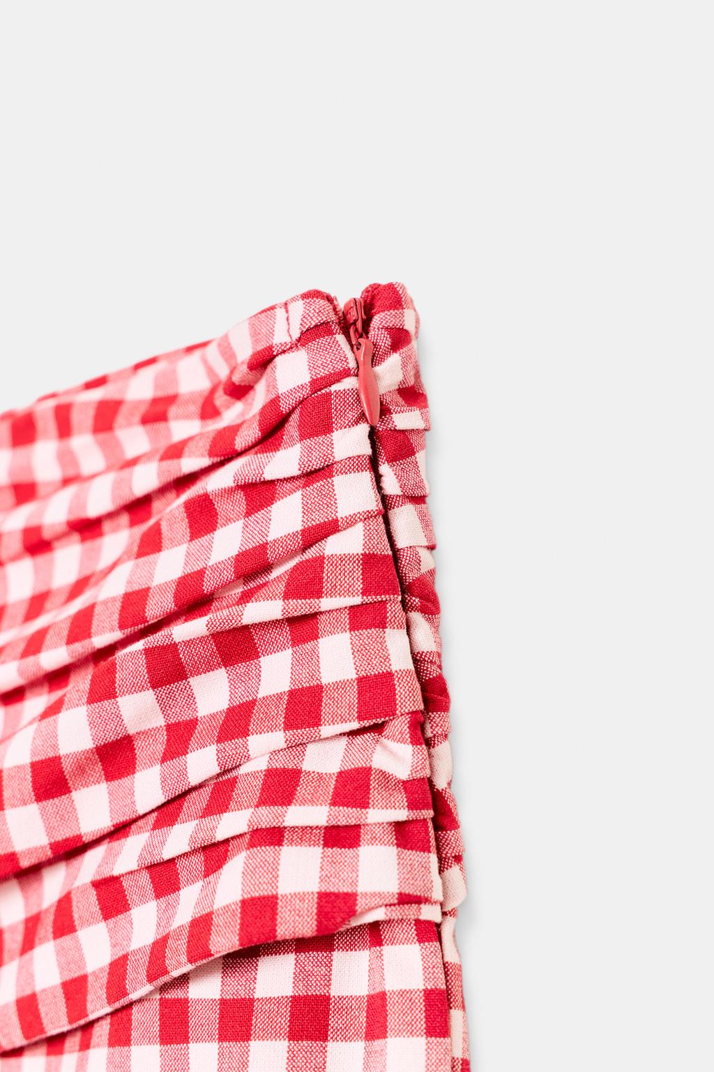 БРЮКИ КАПРИ В КЛЕТКУ ВИШИ