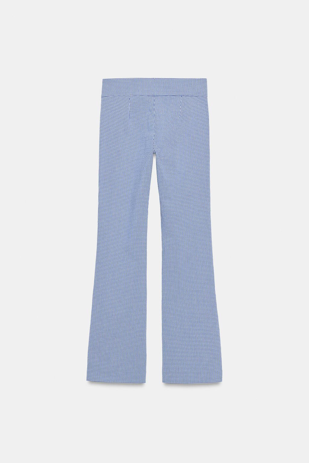 БРЮКИ FLARE В КЛЕТКУ ВИШИ