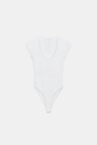 Боди с круглым вырезом