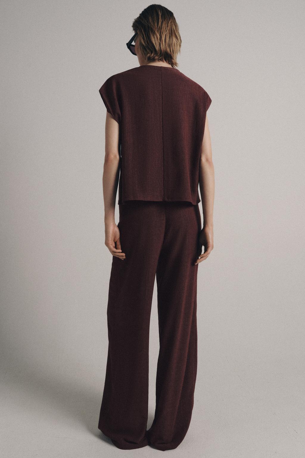 БРЮКИ ПРЯМОГО КРОЯ В СТИЛЕ РУСТИК