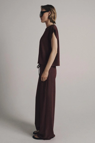 Брюки прямого кроя в стиле рустик- Заказать в России