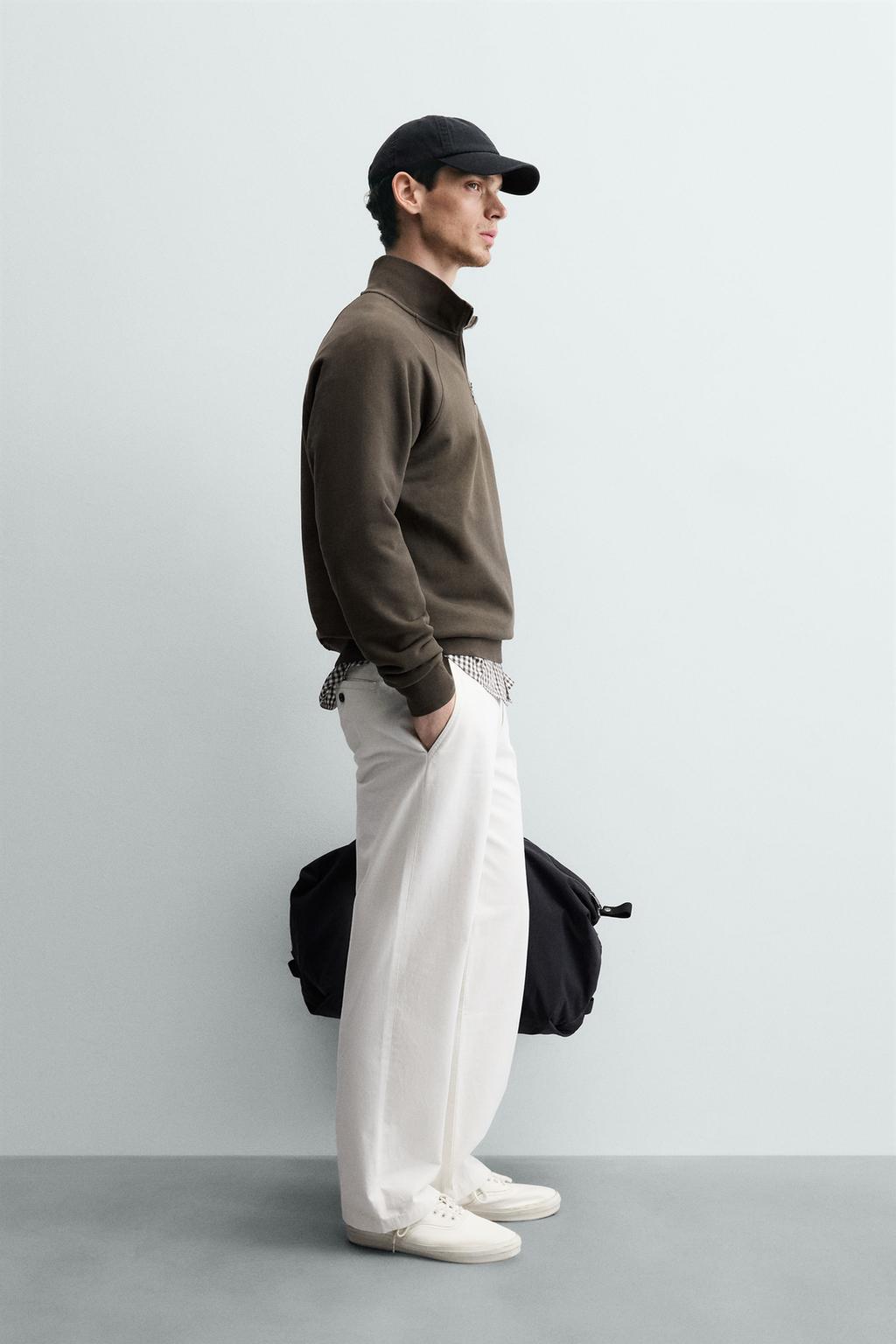 ТОЛСТОВКА С МОЛНИЕЙ И ЭФФЕКТОМ ПОТЕРТОСТИ