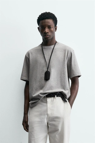 Футболка среднего веса с коротким рукавом- Заказать в России