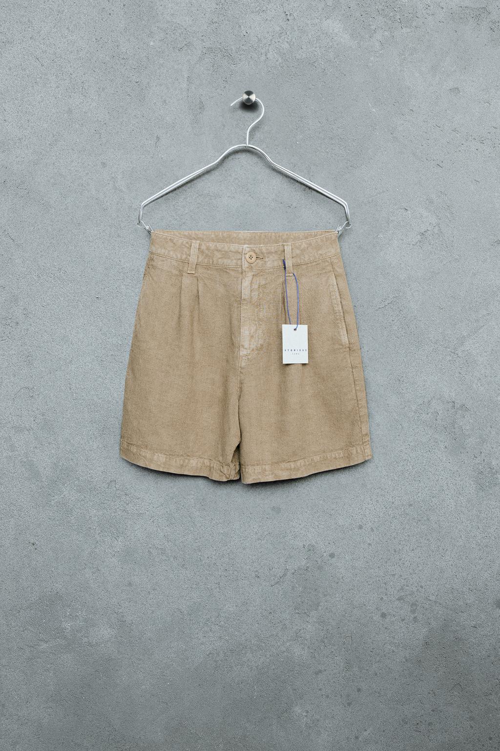 STORIESZ — БЕРМУДЫ С ЗАЩИПАМИ ИЗ ЛЬНА
