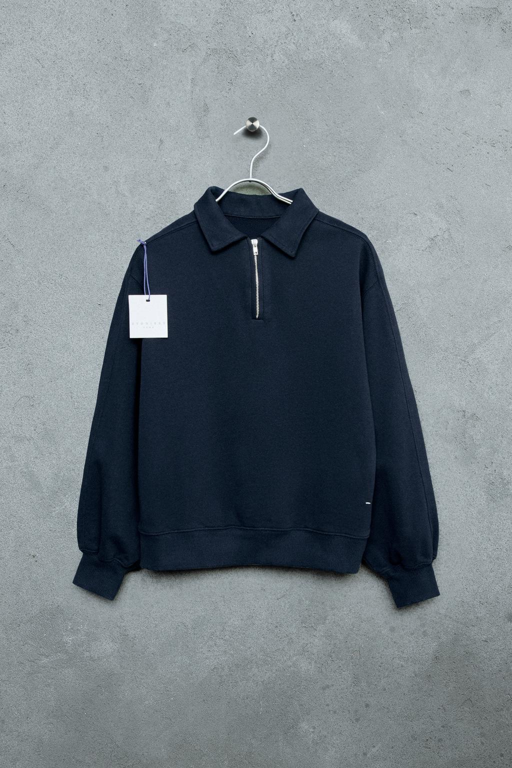 STORIESZ - ПОЛО ИЗ ФУТЕРА С МОЛНИЕЙ