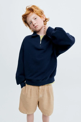 Storiesz - поло из футера с молнией- Заказать в России