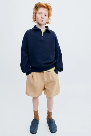 Storiesz - поло из футера с молнией- Заказать в России