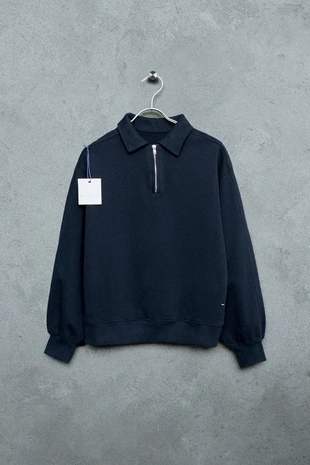 Storiesz - поло из футера с молнией- Заказать в России