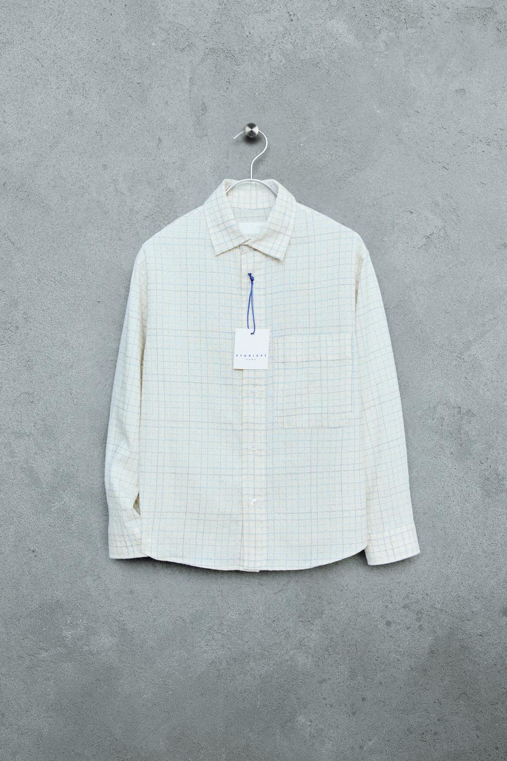 STORIESZ - РУБАШКА В КЛЕТКУ ИЗ ХЛОПКА И ЛЬНА