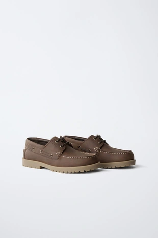 Storiesz - кожаные топсайдеры- Заказать в России