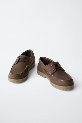 Storiesz - кожаные топсайдеры- Заказать в России