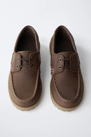 Storiesz - кожаные топсайдеры- Заказать в России