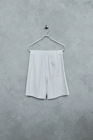 Storiesz - шорты из рельефной ткани в клетку- Заказать в России