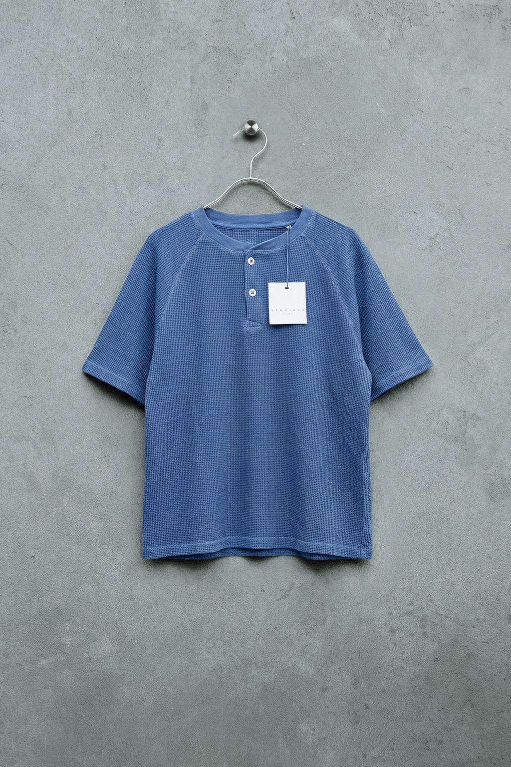 STORIESZ - ФУТБОЛКА ИЗ РИФЛЕНОГО ТРИКОТАЖА С ВОРОТНИКОМ НА ПУГОВИЦАХ