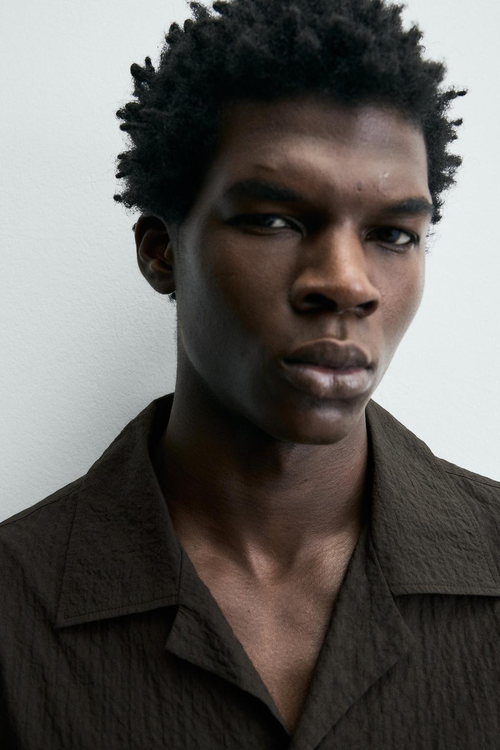 Рубашка из сирсакеровой ткани