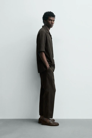 Рубашка из сирсакеровой ткани- Заказать в России