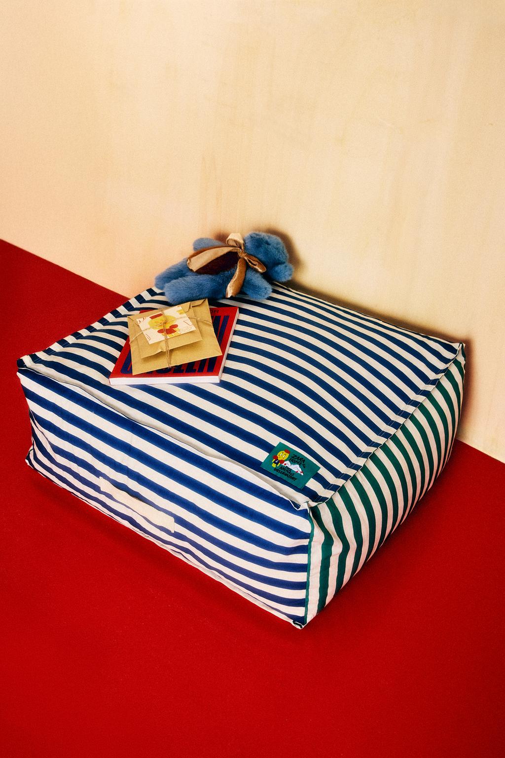 Детский пуф kids’ x the animals observatory в полоску