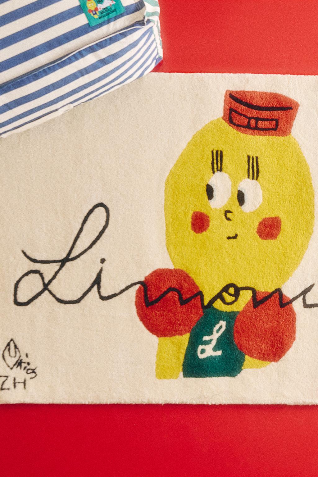 Детский ковер из шерсти с рисунком limoncella x the animals sentinel