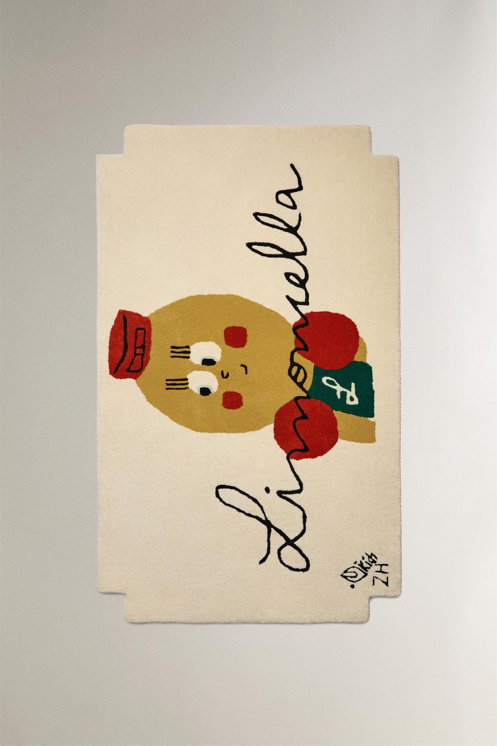 Детский ковер из шерсти с рисунком limoncella x the animals sentinel