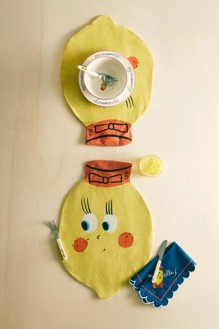 Детское плетеное салфетки лимончелла x the animals observatory- Заказать в России