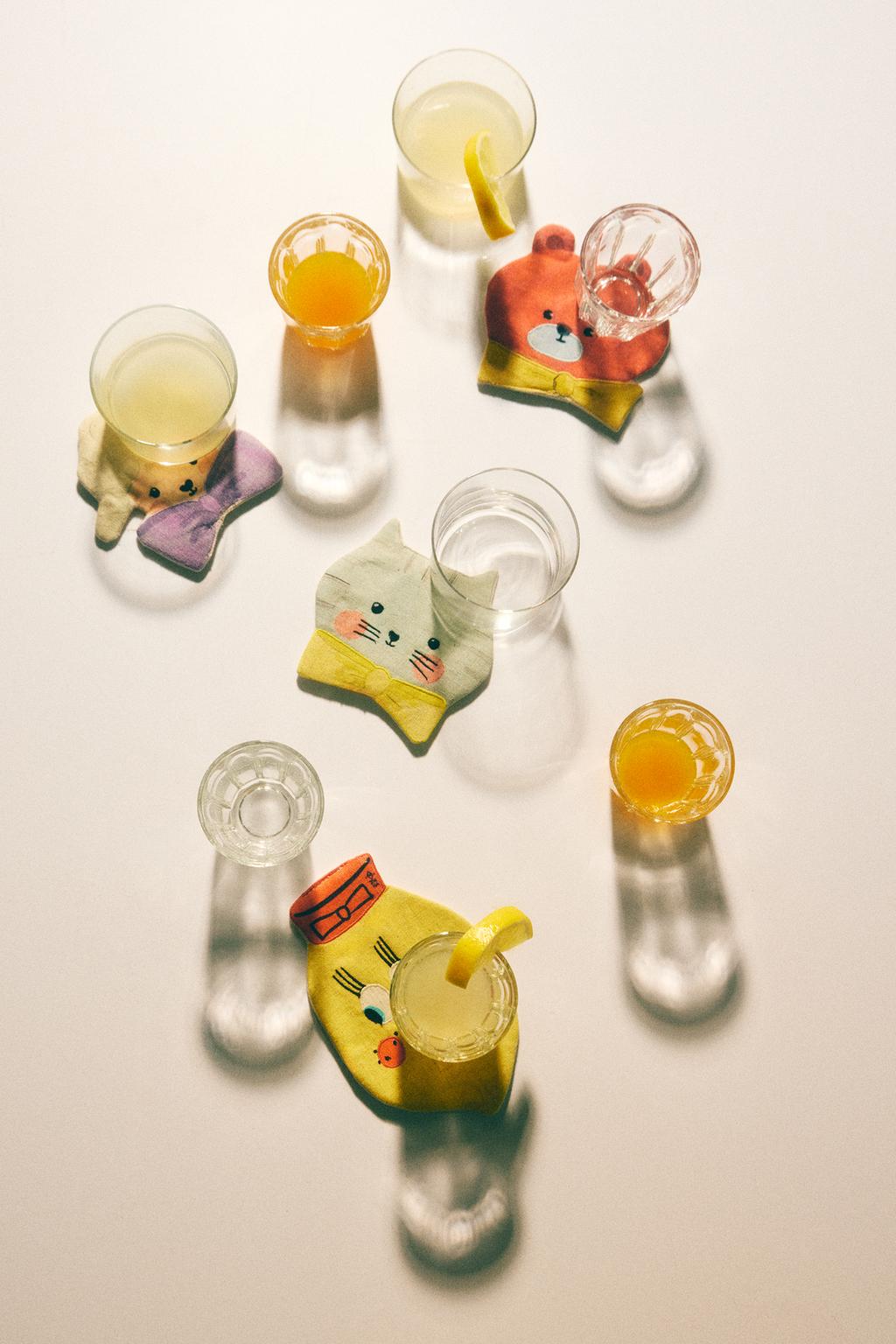 Набор детских подставок в форме животных от the animals observatory (набор из 4 шт.)