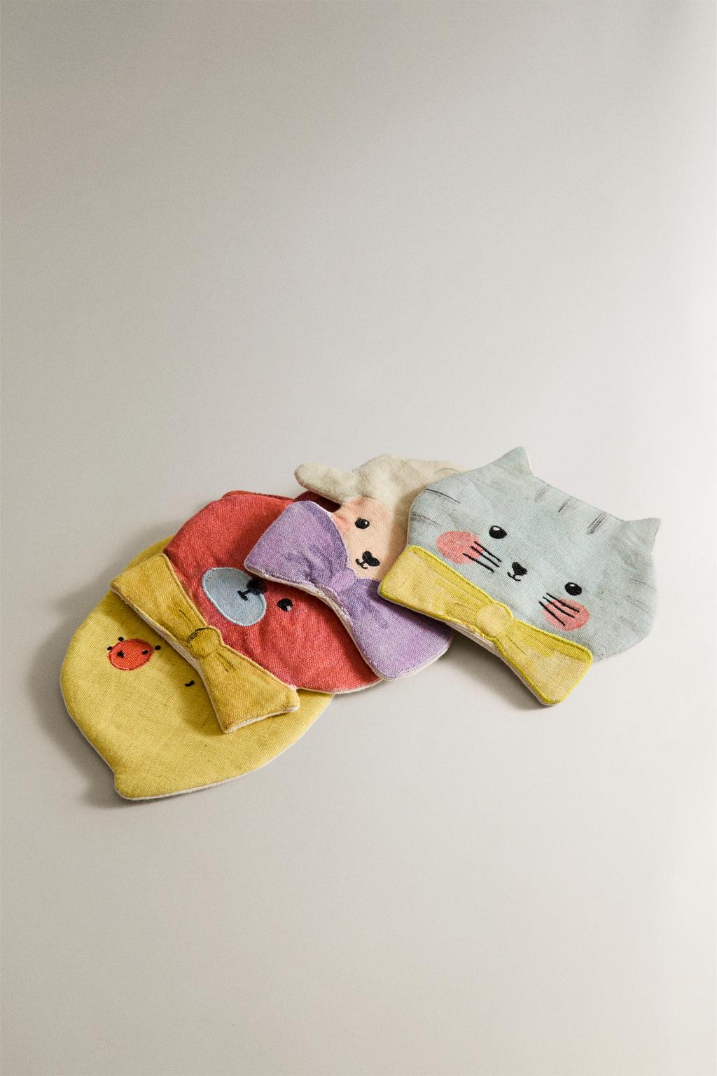 Набор детских подставок в форме животных от the animals observatory (набор из 4 шт.)