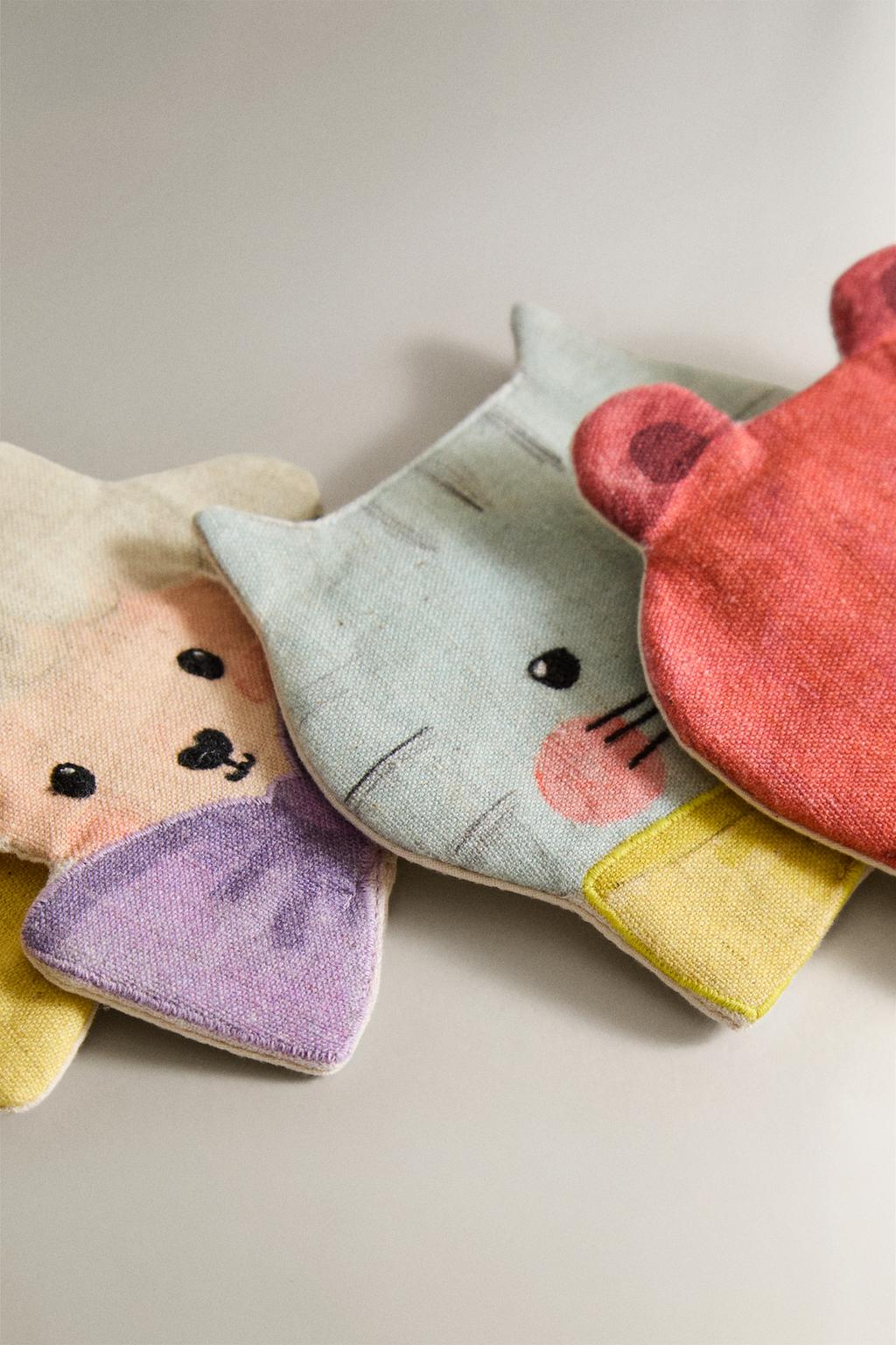 Набор детских подставок в форме животных от the animals observatory (набор из 4 шт.)