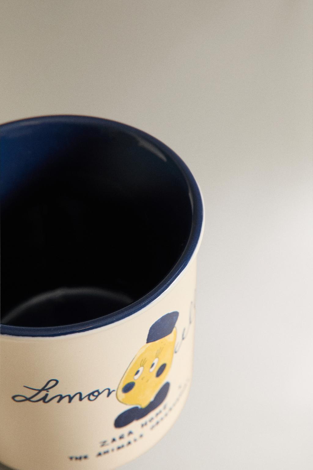 Детская керамическая кружка limoncella x the animals observatory