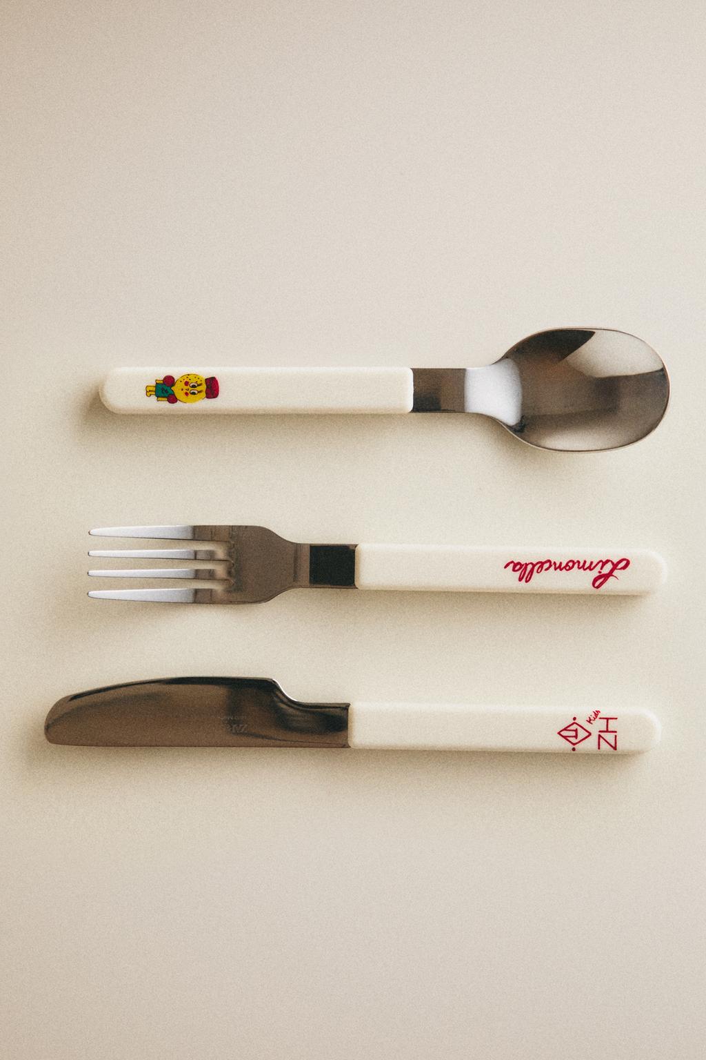 Набор детских столовых приборов x the animals observatory