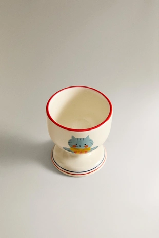 Яичная чашка cat x the animals observatory из фарфора- Заказать в России