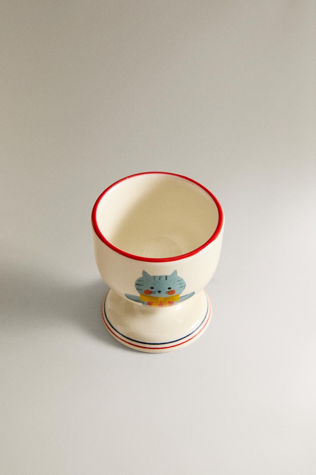 Яичная чашка cat x the animals observatory из фарфора