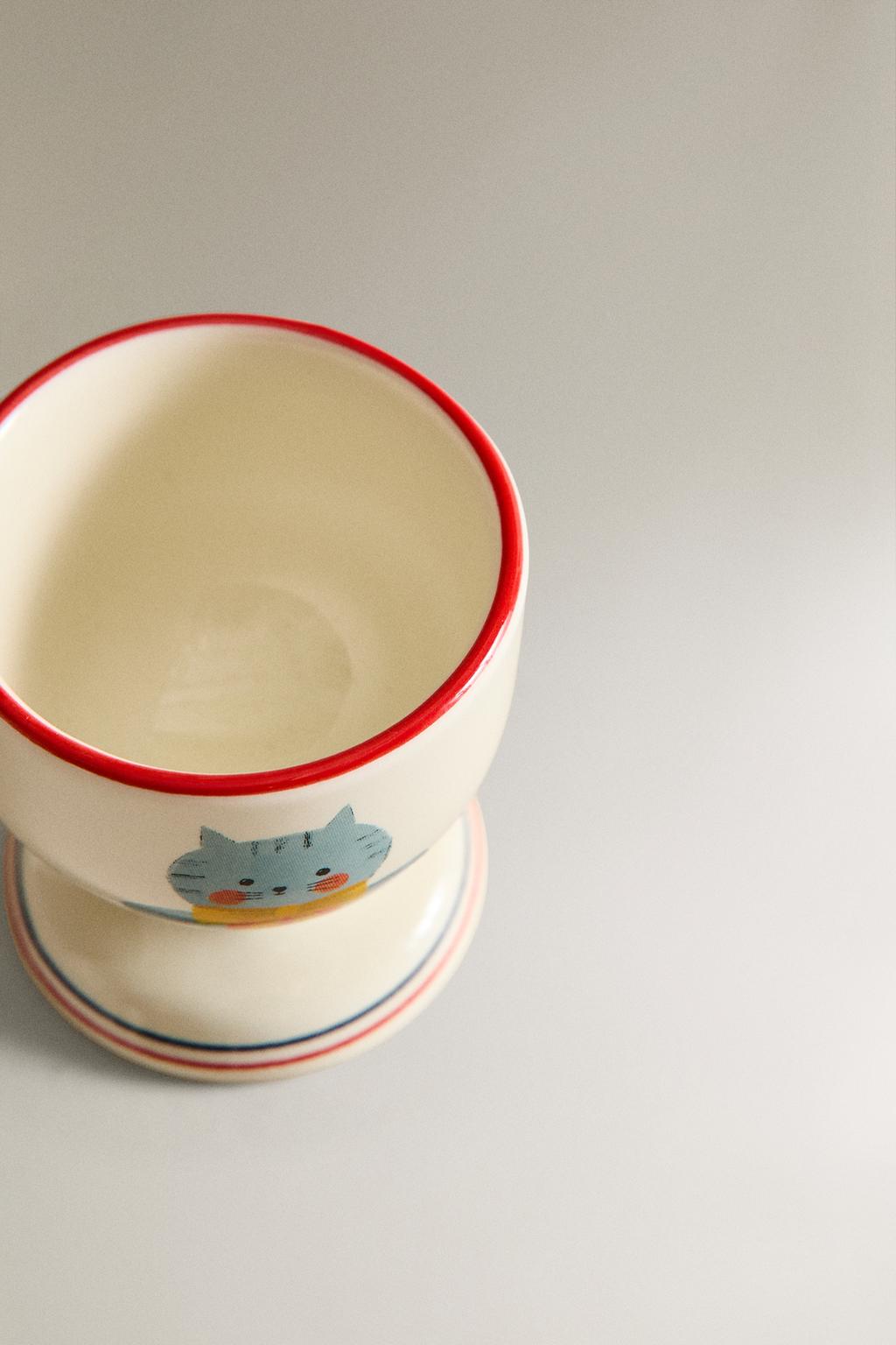 Яичная чашка cat x the animals observatory из фарфора