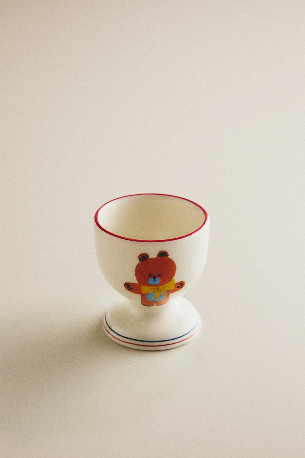 Яйцо стакан для яиц bear x the animals observatory porcelain
