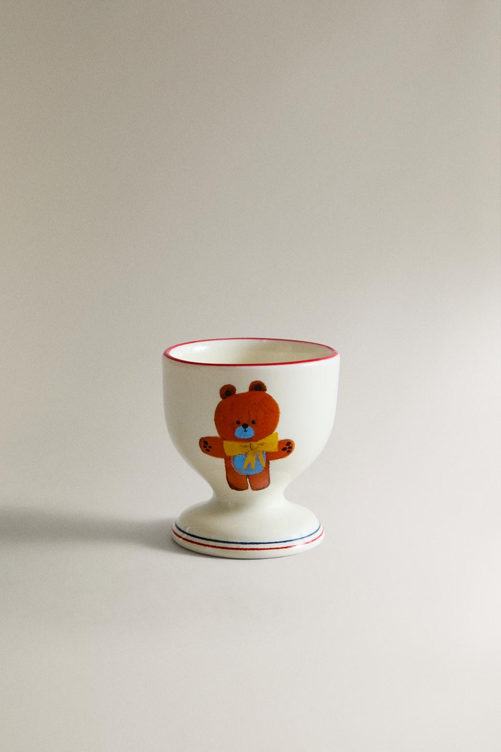 Яйцо стакан для яиц bear x the animals observatory porcelain