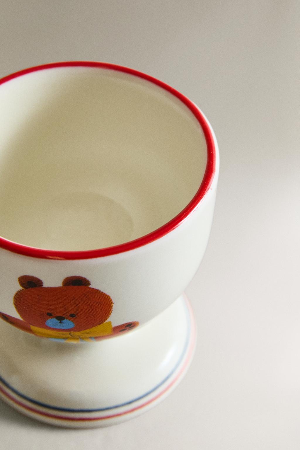 Яйцо стакан для яиц bear x the animals observatory porcelain
