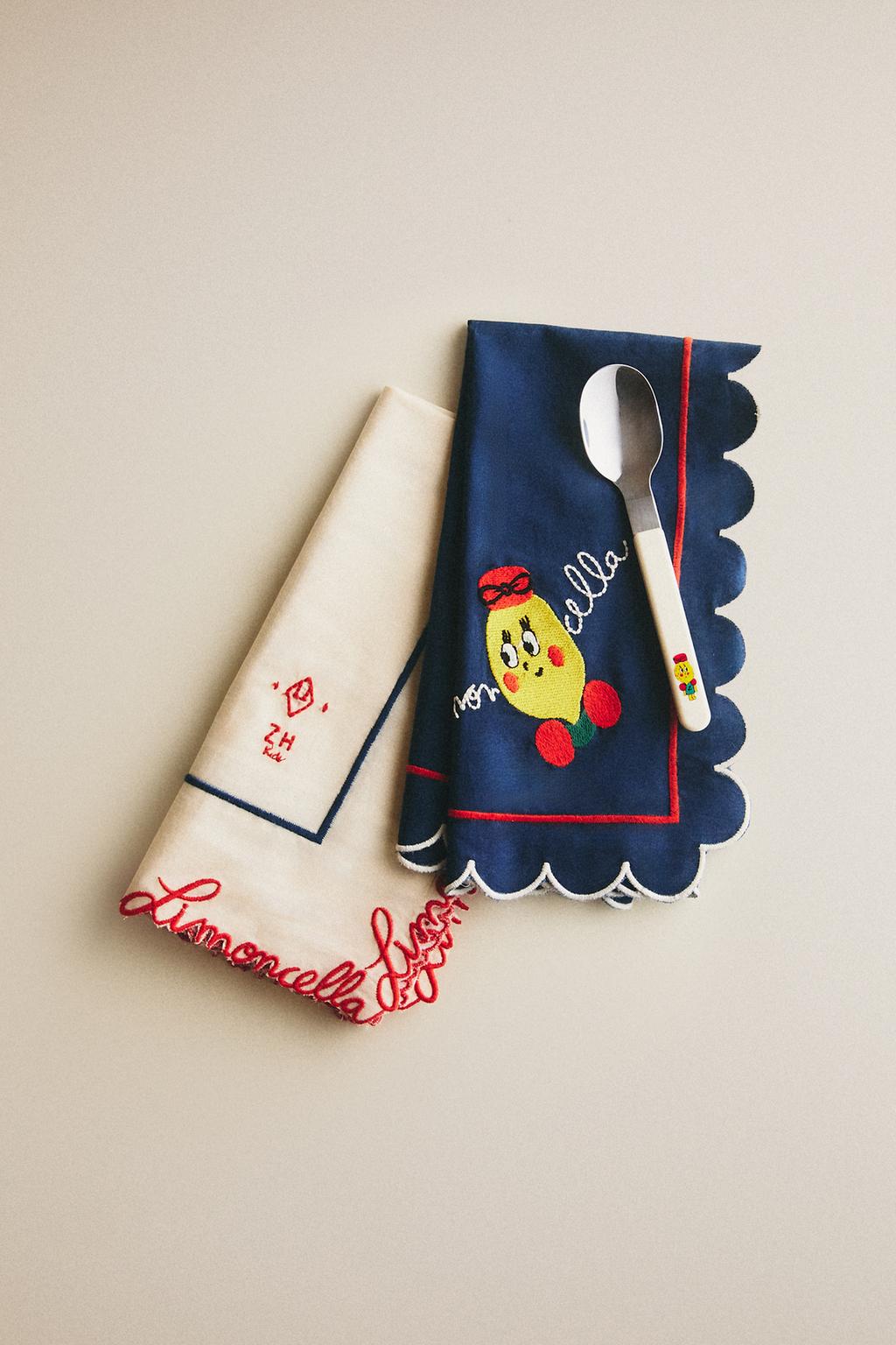 Набор салфеток из хлопка limoncella x the animals observatory (набор из 2 шт.)